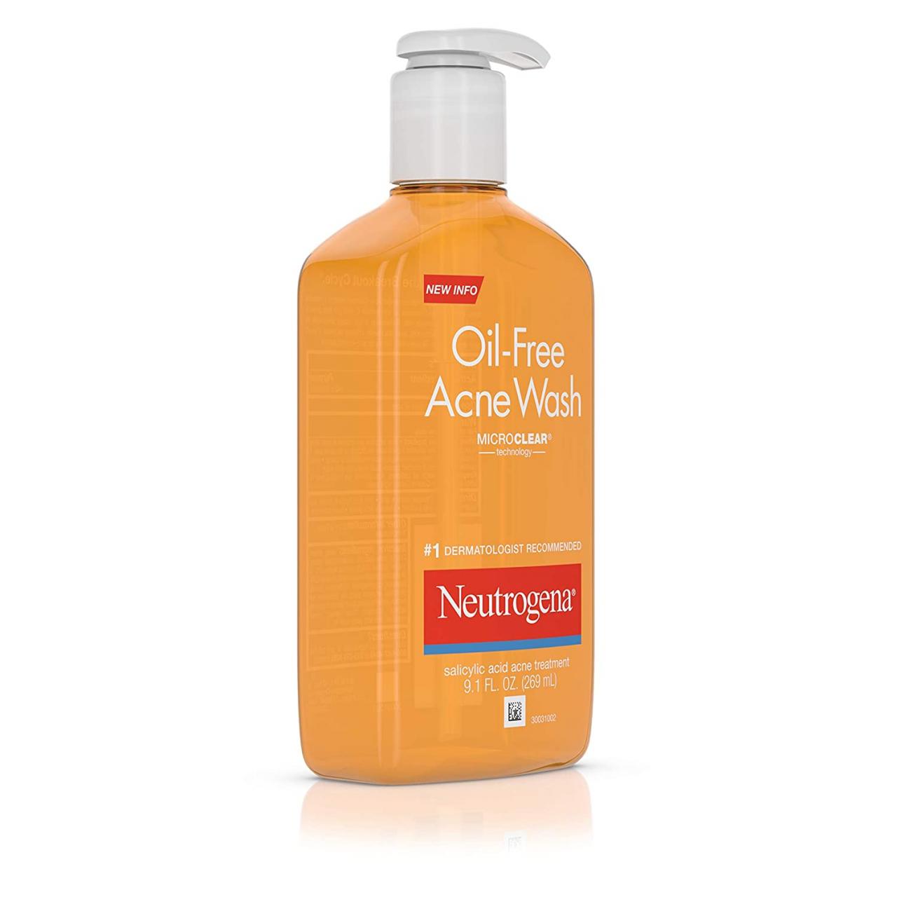 Skin Care Products for Acne : neutrogena oil-free salicylic-acid acne-fighting face wash
