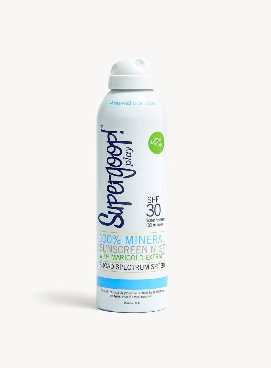 Best Sunscreens of 2020 : Supergoop! 100% Mineral Sunscreen Mist with Marigold Extract Broad Spectrum SPF 30
