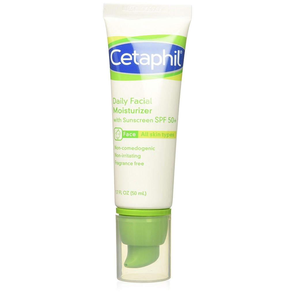Best Sunscreens of 2020 : Cetaphil Daily Facial Moisturizer with Sunscreen, SPF 50+ 